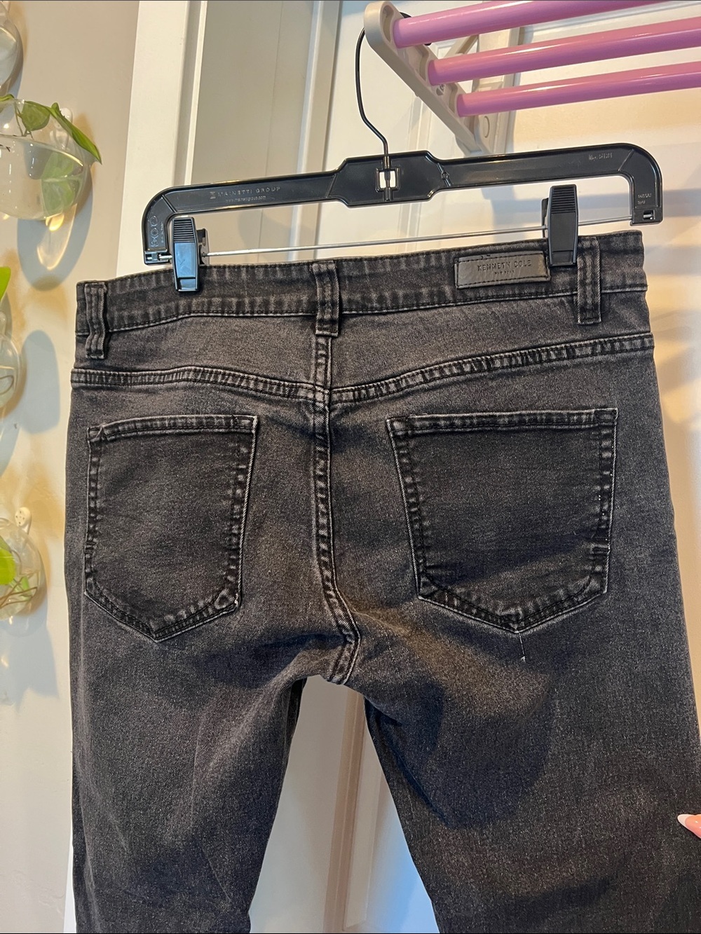 Kenneth Cole Slim Men's Jeans in Faded Black - Picture 3 of 8